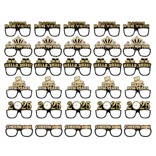 Pjeghbvop Packung Von 30 Neujahr 2025 Celebration Paper 3D Gläser Handgefertigte Brillen Faltbare Brillen Stylish Party Photo Requisiten Pjeghbvop Packung Von 30 Neujahr 2025 Celebration Paper 3D Gläser Handgefertigte Brillen Faltbare Brillen Stylish Party Photo Requisiten von Pjeghbvop