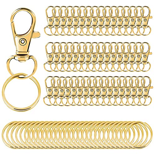 Schmuck 100x Gold Für Schlüsselringe Hummerkrallen Verschlüsse Machen Zubehör Fastener Haken Armbänder Geschenke Für Familie Frie von Pjeghbvop