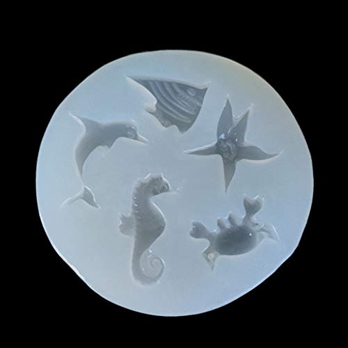 Seahorse Muschel Sternenfisch Schokolade Für Zuckerfahrzeuge Kuchen Dekoration Cupcake Harz Füllhandwerk von Pjeghbvop