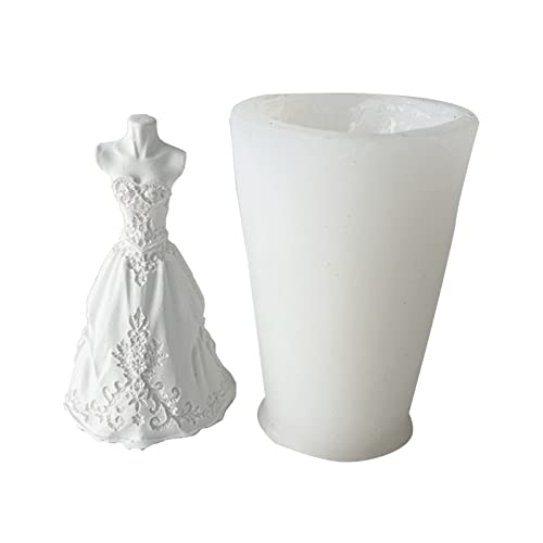 Silikonform für Brautkleid, 3D-Form, Hochzeitskleid, Kunstharz, Gießform für Epoxid-Fondant, Hochzeitsdekorationen Silikonform für Brautkleid, 3D-Form, Hochzeitskleid, Kunstharz, Gießform für Epoxid-Fondant, Hochzeitsdekorationen von Pjeghbvop