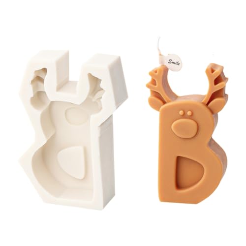 Silikonharz-Formen, Weihnachtsbuchstaben, Schlüsselanhänger, Ornamente, Schmuck, Epoxidharz, Bastelform, 26 Stile von Pjeghbvop