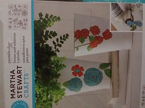 Martha Stewart Crafts Glass Paintable Cling Sheet-Flowers & Leaves von Plaid:Craft