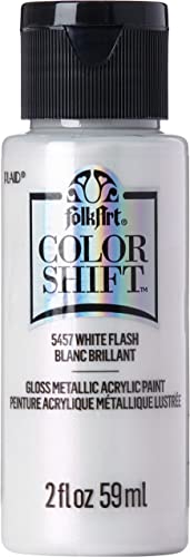 Plaid PE5457 Folk Art Colour Shift Acrylfarbe, weißer Blitz, 57 ml, 5457 von FolkArt