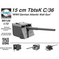 15 cm TbtsK C/36 WWII German Atlantic Wall Gun von Planet Models