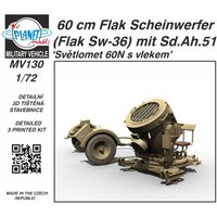 60 cm Flak Scheinwerfer (Flak Sw-36) mit Sd.Ah.51 von Planet Models