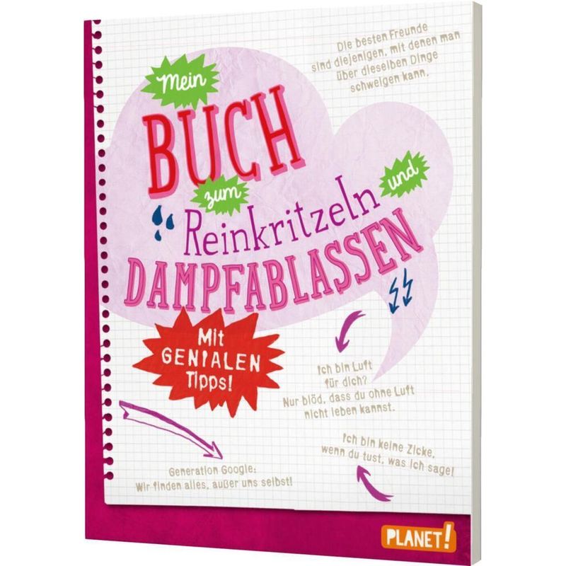 Mein Buch Zum Reinkritzeln Und Dampfablassen - Mit Genialen Tipps - Bettina Domzalski, Hahn & Hucke, Kartoniert (TB) von Planet! in der Thienemann-Esslinger Verlag GmbH