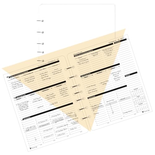 Planner Pad Trichter mit 7 Löchern, 3-stöckig, 12 Monate, Oktober 2025 - September 2026, 17,5 x 21,6 cm Planner Pad Trichter mit 7 Löchern, 3-stöckig, 12 Monate, Oktober 2025 - September 2026, 17,5 x 21,6 cm von Planner Pad