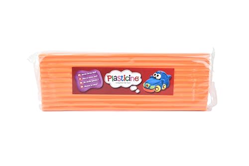 Plasticine 400g, Fluro Orange #100, Modelliermasse für Animatoren und Modellbauer, leicht zu Formen, ideal für Skulpturen, Modelle und Stop-Motion Plasticine 400g, Fluro Orange #100, Modelliermasse für Animatoren und Modellbauer, leicht zu Formen, ideal für Skulpturen, Modelle und Stop-Motion von Plasticine