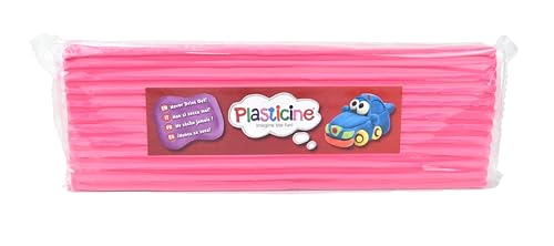 Plasticine 400g, Fluro Pink #103, Modelliermasse für Animatoren und Modellbauer, leicht zu Formen, ideal für Skulpturen, Modelle und Stop-Motion Plasticine 400g, Fluro Pink #103, Modelliermasse für Animatoren und Modellbauer, leicht zu Formen, ideal für Skulpturen, Modelle und Stop-Motion von Plasticine