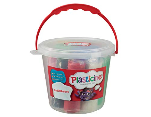 Plasticine FunTUBulous, Original Modelliermasse, Weich und Nicht-Härtend, Enthält 8 Bumper-Sticks Plastik-Eimer mit Traggriff, Geeignet für Kinder ab 3 Jahren Plasticine FunTUBulous, Original Modelliermasse, Weich und Nicht-Härtend, Enthält 8 Bumper-Sticks Plastik-Eimer mit Traggriff, Geeignet für Kinder ab 3 Jahren von Plasticine