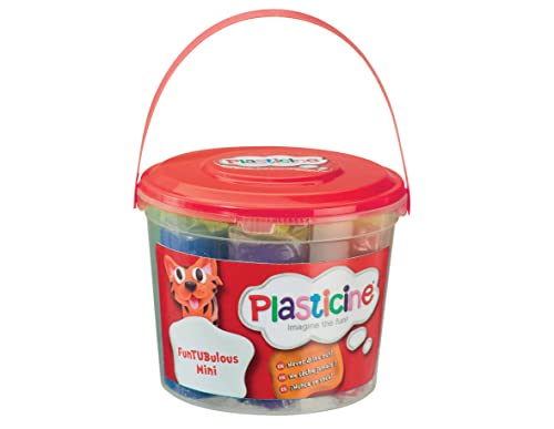 Plasticine FunTUBulous, Original Modelliermasse, Weich und Nicht-Härtend, Enthält 8 Bumper-Sticks Plastik-Eimer mit Traggriff, Geeignet für Kinder ab 3 Jahren Plasticine FunTUBulous, Original Modelliermasse, Weich und Nicht-Härtend, Enthält 8 Bumper-Sticks Plastik-Eimer mit Traggriff, Geeignet für Kinder ab 3 Jahren von Plasticine