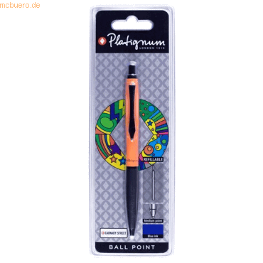 12 x Platignum Kugelschreiber No. 9 Carnaby Street orange Blisterverpa 12 x Platignum Kugelschreiber No. 9 Carnaby Street orange Blisterverpa von Platignum