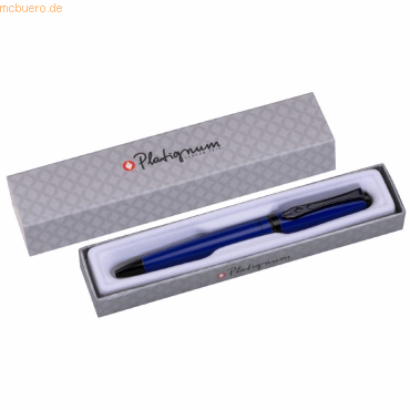 12 x Platignum Kugelschreiber Studio blau silberne Geschenkpackung von Platignum