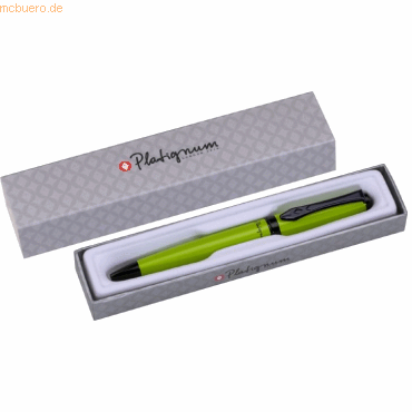 12 x Platignum Kugelschreiber Studio hellgrün silberne Geschenkpackung von Platignum