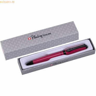 12 x Platignum Kugelschreiber Studio rosa silberne Geschenkpackung von Platignum