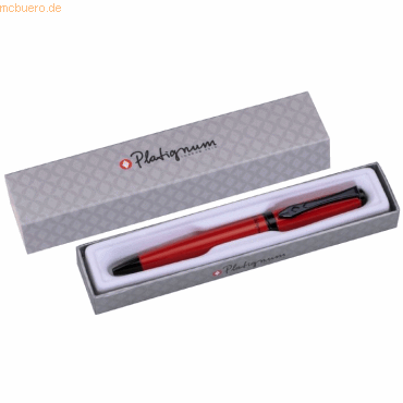 12 x Platignum Kugelschreiber Studio rot silberne Geschenkpackung von Platignum
