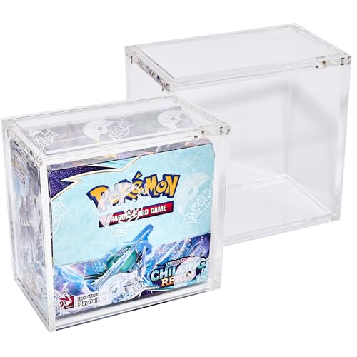 Platinum Protectors Acryl-Vitrine für Pokemon Booster Box, 6 mm, Premium-Magnetverschluss, stapelbar von Platinum Protectors