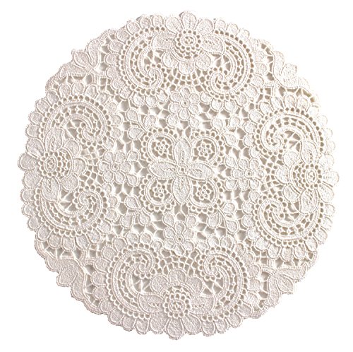 Plauener Spitze by Modespitze 10276_e_30 Tischdecke Tosca, 30 cm rund, Creme Plauener Spitze by Modespitze 10276_e_30 Tischdecke Tosca, 30 cm rund, Creme von Plauener Spitze