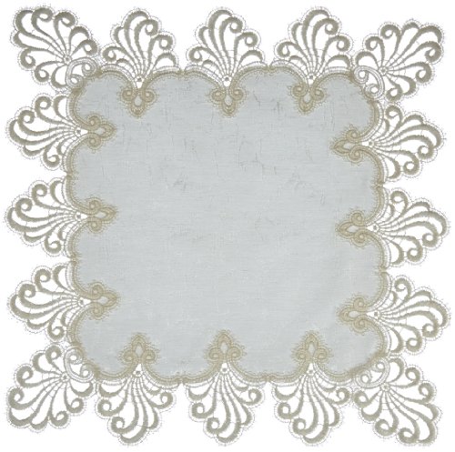 Plauener Spitze by Modespitze 3086E_11_4242 Tischdecke Nizza E, Größe 42 x 42 cm, rechteckig Plauener Spitze by Modespitze 3086E_11_4242 Tischdecke Nizza E, Größe 42 x 42 cm, rechteckig von Plauener Spitze
