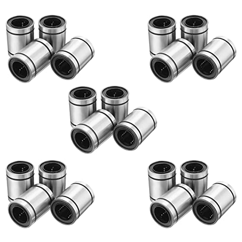 Plawee 20 Stueck LM20UU 20X32X42mm Double Side Gummidichtung Lineare Bewegung Kugellagerbuchse von Plawee