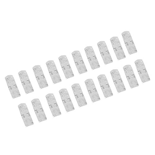 Plawee 20 Stücke/Satz Befestigungsklammer Clip Desktop Wire Klären Clips Halter Klemmen Kabel clip Gerät USB Kabel Clips Halter Organiser (Transparente Farbe) von Plawee