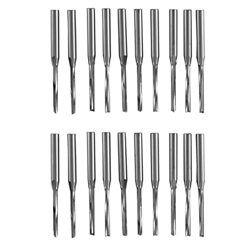 Plawee 20 Stücke FlöTen Gerade Schaft FräSer Gerade Slot Bit Doppel FlöTe Bits 3,175X 2X 17mm Plawee 20 Stücke FlöTen Gerade Schaft FräSer Gerade Slot Bit Doppel FlöTe Bits 3,175X 2X 17mm von Plawee
