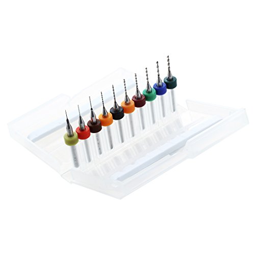 Plawee Box 10x Kleine 0.3-1.2mm PCB Schaltung Foret Erdbeeren Druckt Bohren Bohrgeraet Plawee Box 10x Kleine 0.3-1.2mm PCB Schaltung Foret Erdbeeren Druckt Bohren Bohrgeraet von Plawee