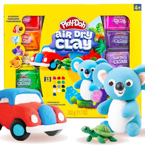 Play-Doh Lufttrockener Ton, Duftsortiment, lufttrocknender Ton für Kinder, Modelliermasse für Kinder, Kunst- und Bastelgeschenk, Bastelbedarf, Formen und Modelliermasse Play-Doh Lufttrockener Ton, Duftsortiment, lufttrocknender Ton für Kinder, Modelliermasse für Kinder, Kunst- und Bastelgeschenk, Bastelbedarf, Formen und Modelliermasse von Play-Doh