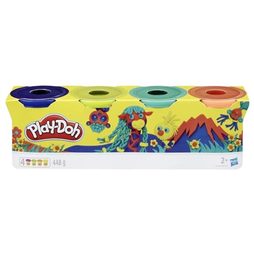 Play-Doh Wild 4er Set, 4 x 112g Dosen Modelliermasse in besonderen Farben, Bastel-Set ideal als Erweiterung zu anderen Sets, kreatives für Kinder ab 3 Jahren Play-Doh Wild 4er Set, 4 x 112g Dosen Modelliermasse in besonderen Farben, Bastel-Set ideal als Erweiterung zu anderen Sets, kreatives für Kinder ab 3 Jahren von Play-Doh