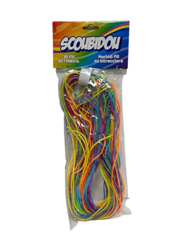 Scoubidou Wires Scubidu Scoobydoo 28 Wires 100 cm Scoubidou Strings Plastic Lacing Strings Craft Gimp Lacing Cord Scoubidou 28 Fäden von 100 cm von Play More