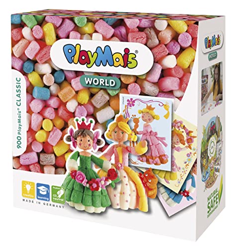 PlayMais WORLD Princess Bastel-Set für Kinder ab 3 Jahren | Circa 1000, Vorlagen & Anleitungen zum Basteln | Geschenke für Kinder | Fördert Kreativität & Feinmotorik | Natürliches Spielzeug PlayMais WORLD Princess Bastel-Set für Kinder ab 3 Jahren | Circa 1000, Vorlagen & Anleitungen zum Basteln | Geschenke für Kinder | Fördert Kreativität & Feinmotorik | Natürliches Spielzeug von PlayMais