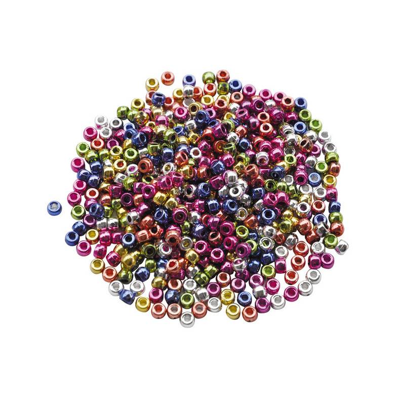 Kunststoffperlen Kongo Metallic 1000-Teilig In Pastell von Playbox