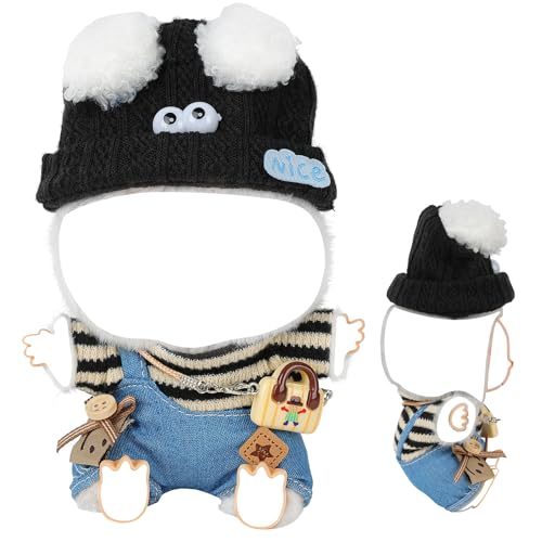 Bekleidung für 17cm Puppen Puppenkleidung Bekleidungzubehör für Plüsch Kleidung DIY Outfit Plüschpuppe Klassisch Sets Geeignet zum Fotografieren und Sammeln Geschenk Geburtstag(3pcs Zubehör) von Playexen