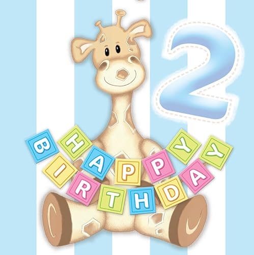2. Geburtstag Junge Giraffe 16 Servietten Partygeschirr Partydeko hellblau Partyartikel Kindergeburtstag von Playflip