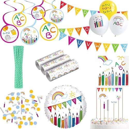 Playflip Einschulung Schulanfang Partyset Deko Dekoration Schule bunt Playflip Einschulung Schulanfang Partyset Deko Dekoration Schule bunt von Playflip