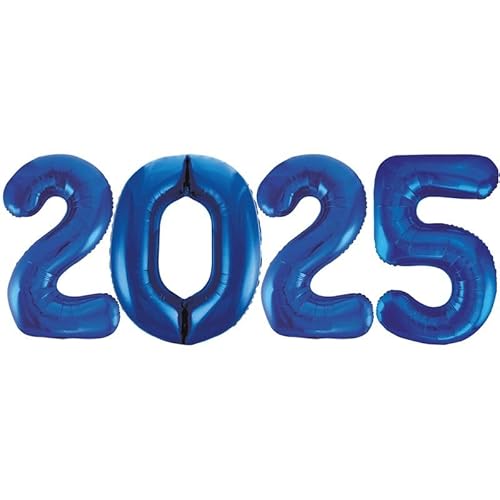 Playflip Folienballon 2025 blau Silvester XL Ballon Playflip Folienballon 2025 blau Silvester XL Ballon von Playflip
