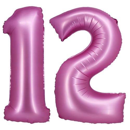 Folienballon Zahl XXL bunt rosa blau Lavendel roségold mit Geburtstag Luftballon Zahlenballon Riesen Folienballon, Farbe:Pink, Zahl:12 Folienballon Zahl XXL bunt rosa blau Lavendel roségold mit Geburtstag Luftballon Zahlenballon Riesen Folienballon, Farbe:Pink, Zahl:12 von Playflip
