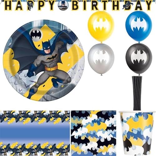 Party Deko Set Batman Geburtstag Dekoration Kindergeburtstag von Playflip
