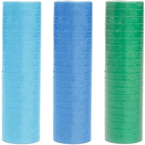Playflip 3 Rollen Luftschlangen hellblau blau grün Mix | schwer entflammbar Playflip 3 Rollen Luftschlangen hellblau blau grün Mix | schwer entflammbar von Playflip