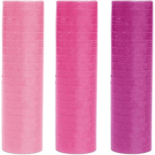 Playflip 3 Rollen Luftschlangen rosa pink Mix | schwer entflammbar von Playflip