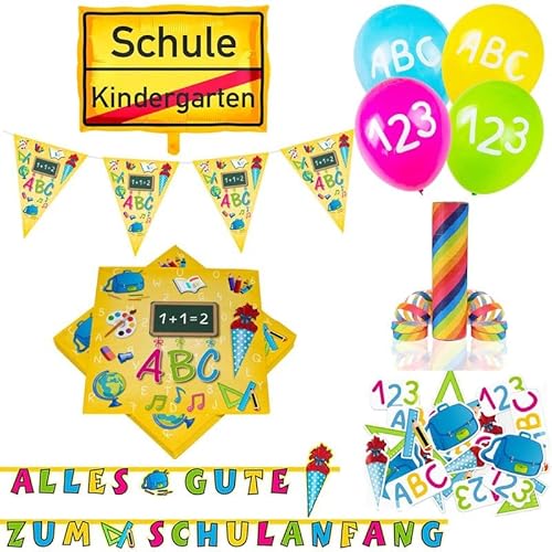 Playflip Einschulung Schulanfang Partyset Deko von Playflip