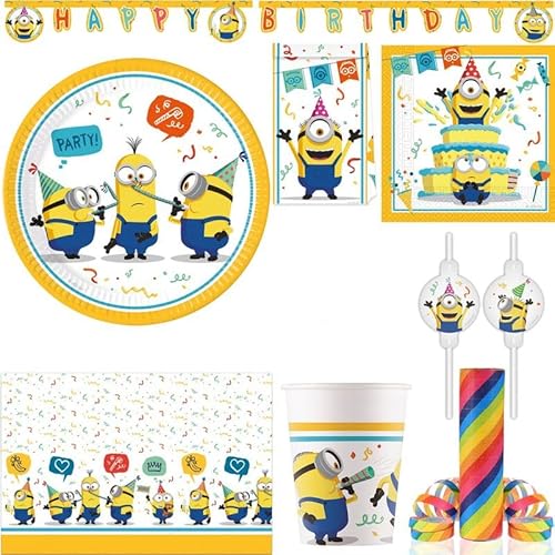 Playflip Minions XL Partyset Kindergeburtstag Party Deko von Playflip