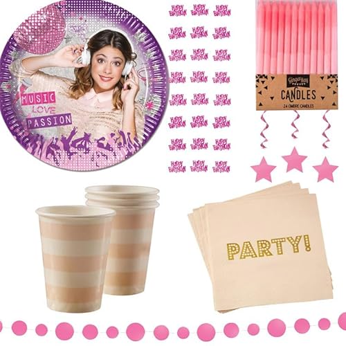 Playflip Partyset 57 TLG. Violetta Geburtstag Deko Kindergeburtstag Dekoration Playflip Partyset 57 TLG. Violetta Geburtstag Deko Kindergeburtstag Dekoration von Playflip