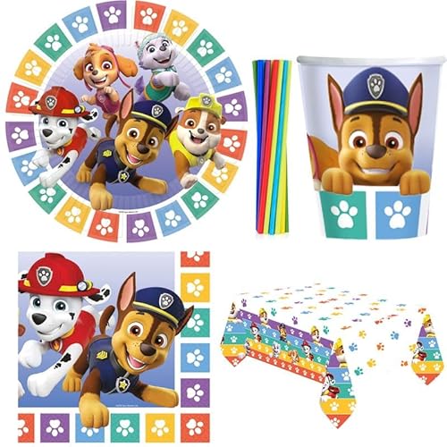 Playflip Partyset Paw Patrol Kindergeburtstag Deko Set Dekoration Hunde Polizei bunt Playflip Partyset Paw Patrol Kindergeburtstag Deko Set Dekoration Hunde Polizei bunt von Playflip