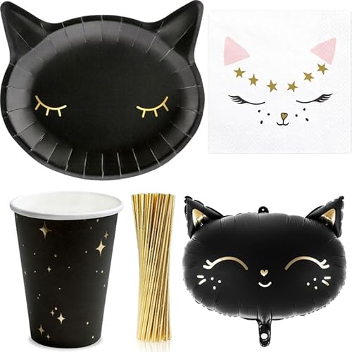 Playflip Partyset Schwarze Katzen schwarz Kindergeburtstag Deko Geburtstag Playflip Partyset Schwarze Katzen schwarz Kindergeburtstag Deko Geburtstag von Playflip