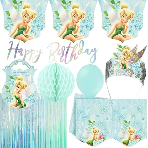 Playflip Partyset Tinkerbell Geburtstagsdeko Kindergeburtstag Geburtstag Party von Playflip