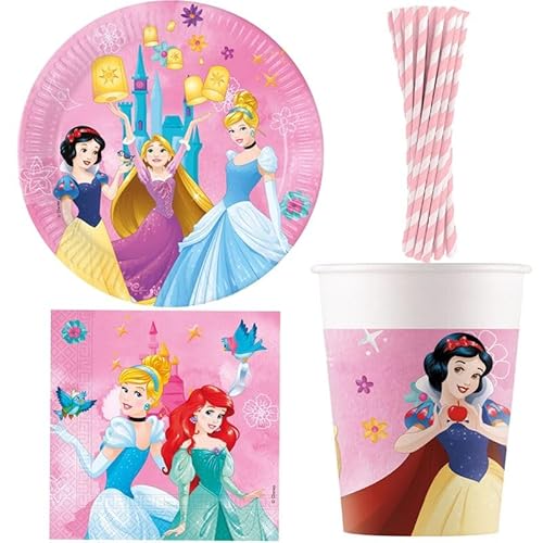 Playflip Princess Party Geschirr Partyset Kindergeburtstag Cinderella, Arielle 76 TLG. Playflip Princess Party Geschirr Partyset Kindergeburtstag Cinderella, Arielle 76 TLG. von Playflip