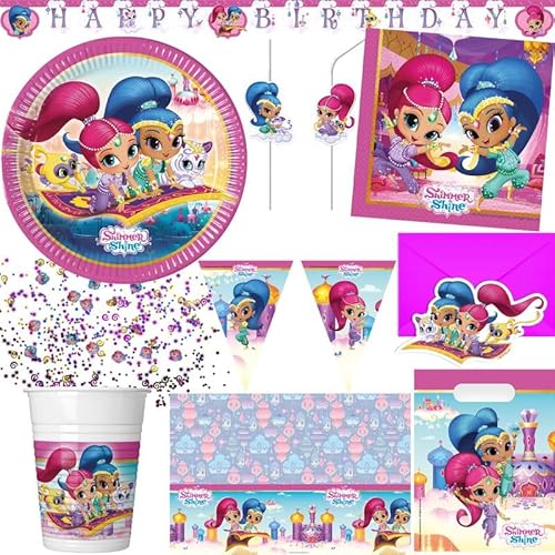Playflip Shimmer & Shine Partyset zum Kindergeburtstag Deko Geburtstag Playflip Shimmer & Shine Partyset zum Kindergeburtstag Deko Geburtstag von Playflip
