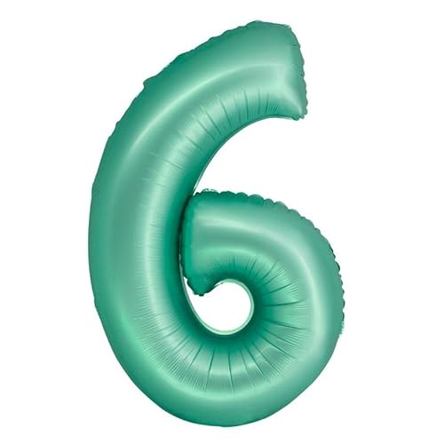 Playflip XL Folienballon Mint matt Zahl 6 Playflip XL Folienballon Mint matt Zahl 6 von Playflip