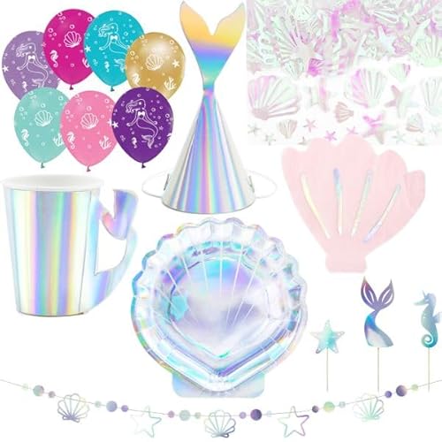 Playflip XL Partyset Meerjungfrau Geburtstag Deko Kindergeburtstag Playflip XL Partyset Meerjungfrau Geburtstag Deko Kindergeburtstag von Playflip
